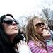 Victoria Mayhem and Molly Pickles (left to right) smoke during Hash Bash on Saturday, April 6. Daniel Brenner I AnnArbor.com